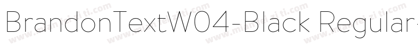 BrandonTextW04-Black Regular字体转换